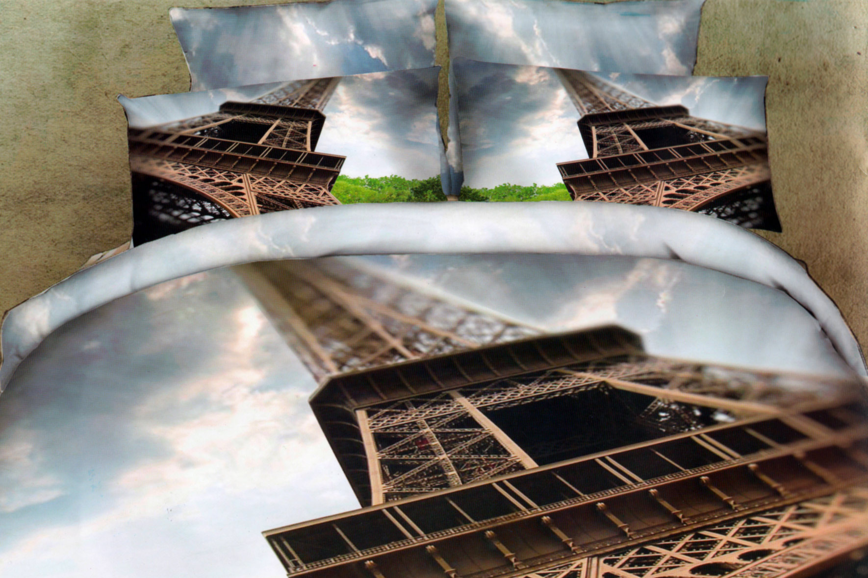 Комплекты постельное белье с 3D ри...