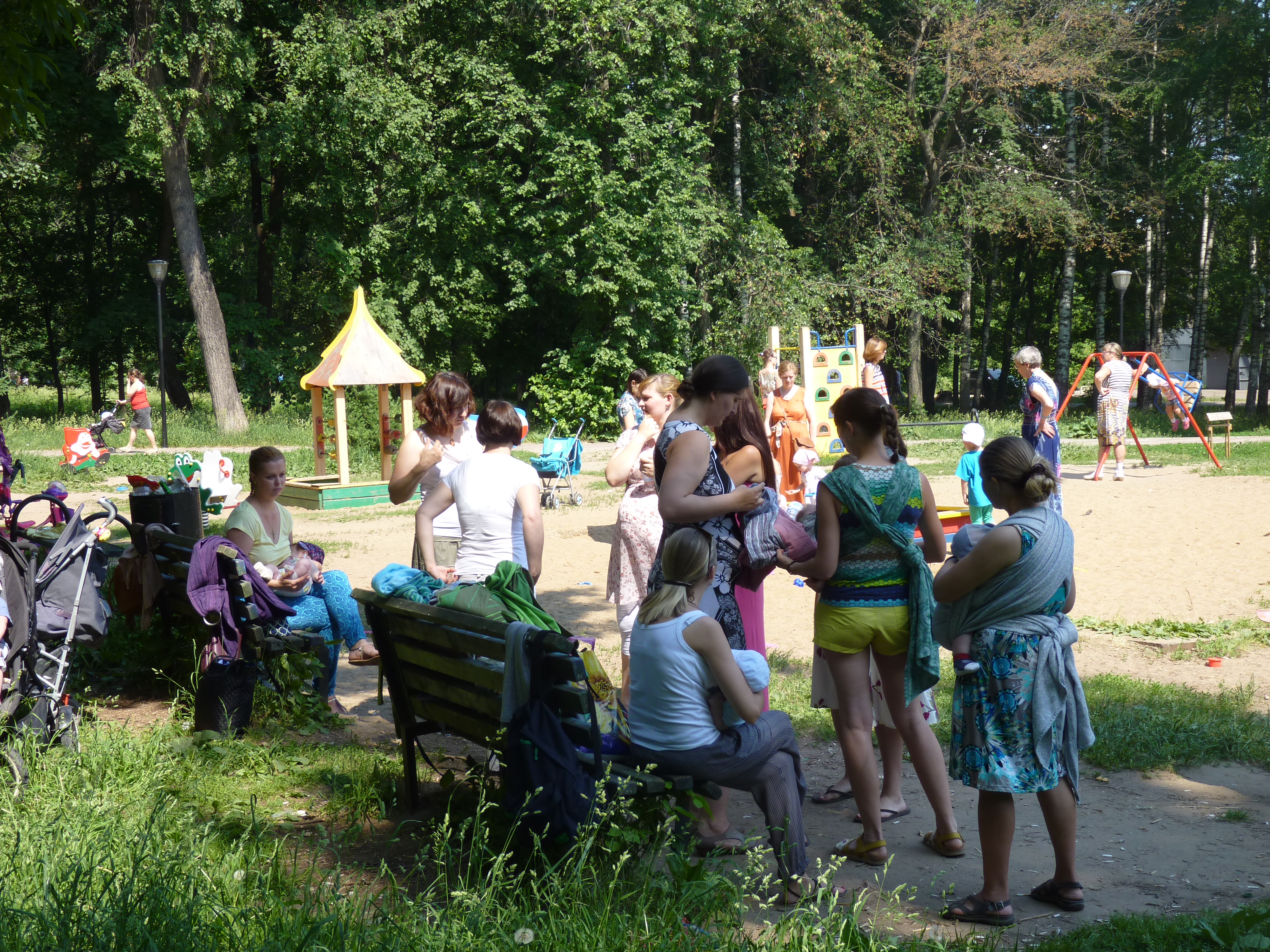 Слинговстреча в Парке Кулибина вче...