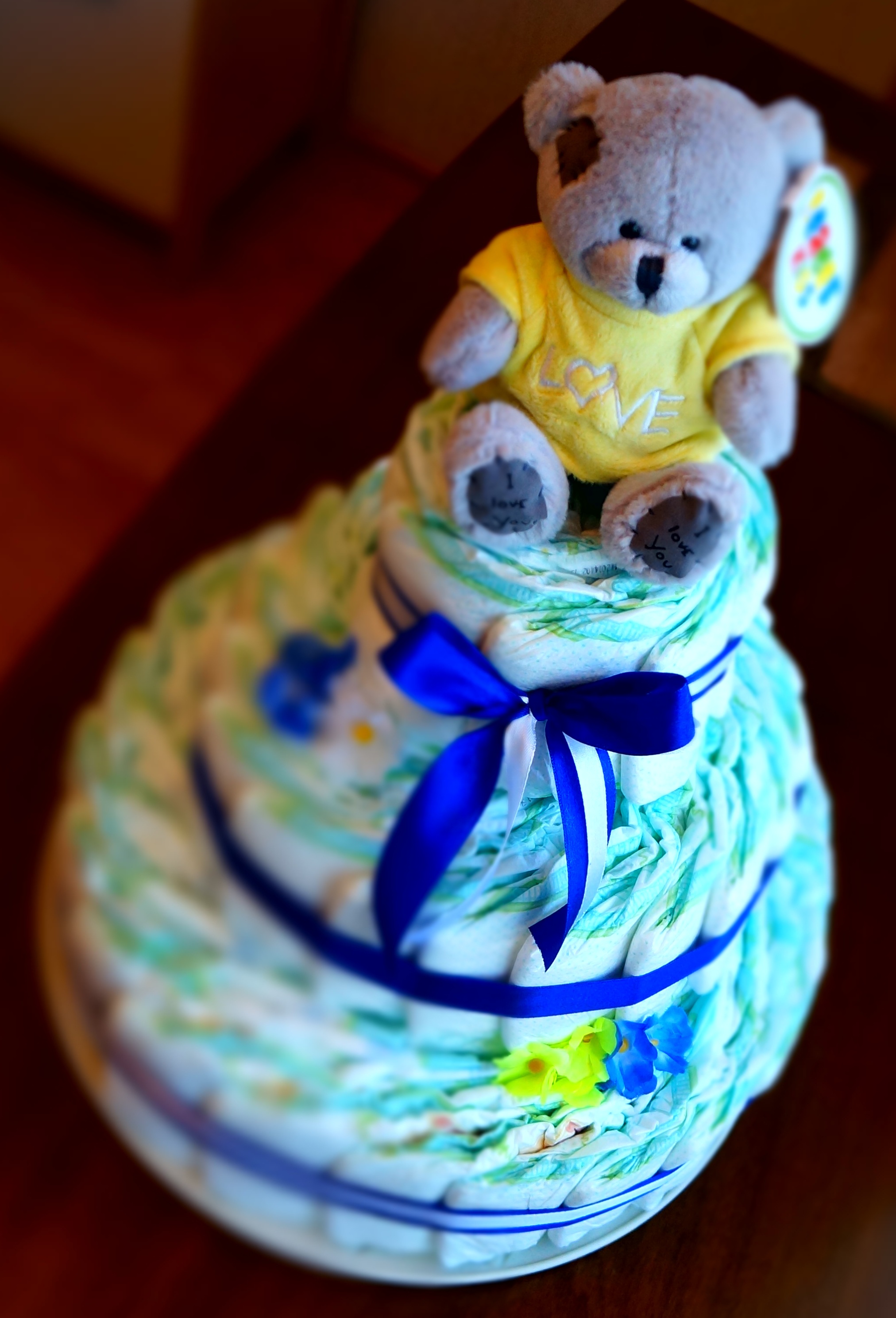 Торт из памперсов для мальчика! 
С...