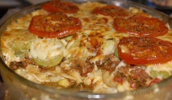 Ленивая лазанья-запеканка с кабачк...