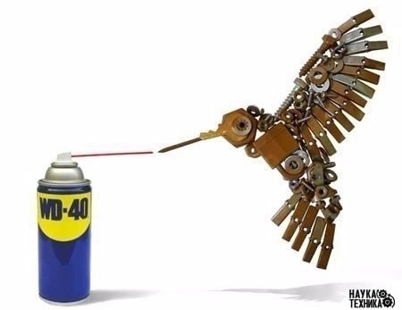 ���������� WD-40 � �������� ��������.