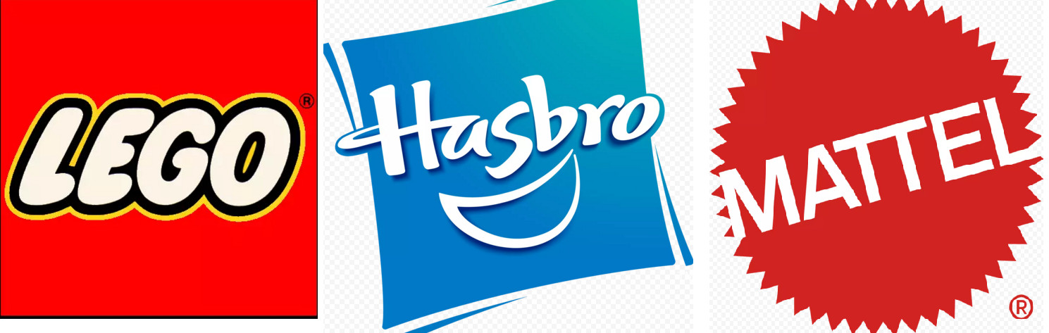 ���� �������. ����� �� ���� ����������� ������� ��������� �� ���� ���� �������: H�sbro - 30%, Mattel - 30%, Lego-20