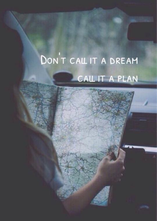 Don't call it a dream, call it a plan...