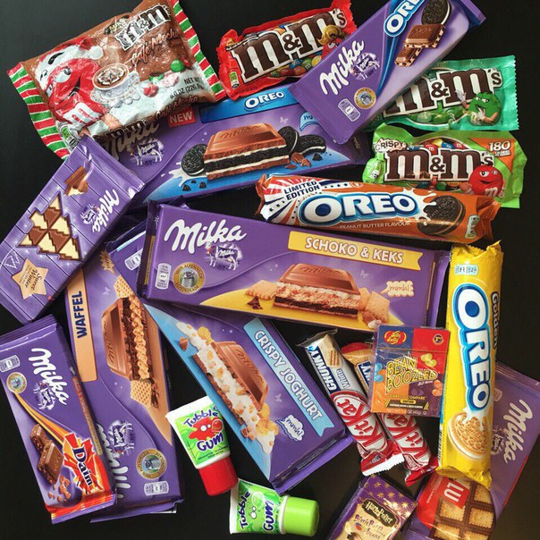������ �������� ��� ������ Milka, Oreo, Cadbury. ���� �� 30 ����. �������� ����������� ��������� �� ������, ���, � ����. ���������� �����, ���������, ����� ������ �������. ���������� ���� �� ������. ��� ��� �����!