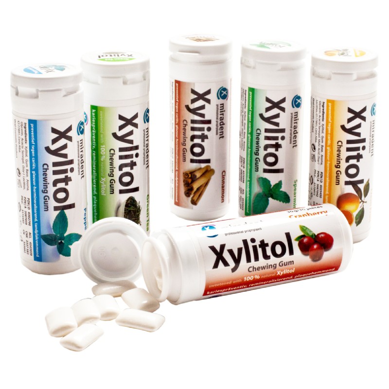 ���� . �������� ����������� ������� Miradent Xylitol Chewing Gum - ��������