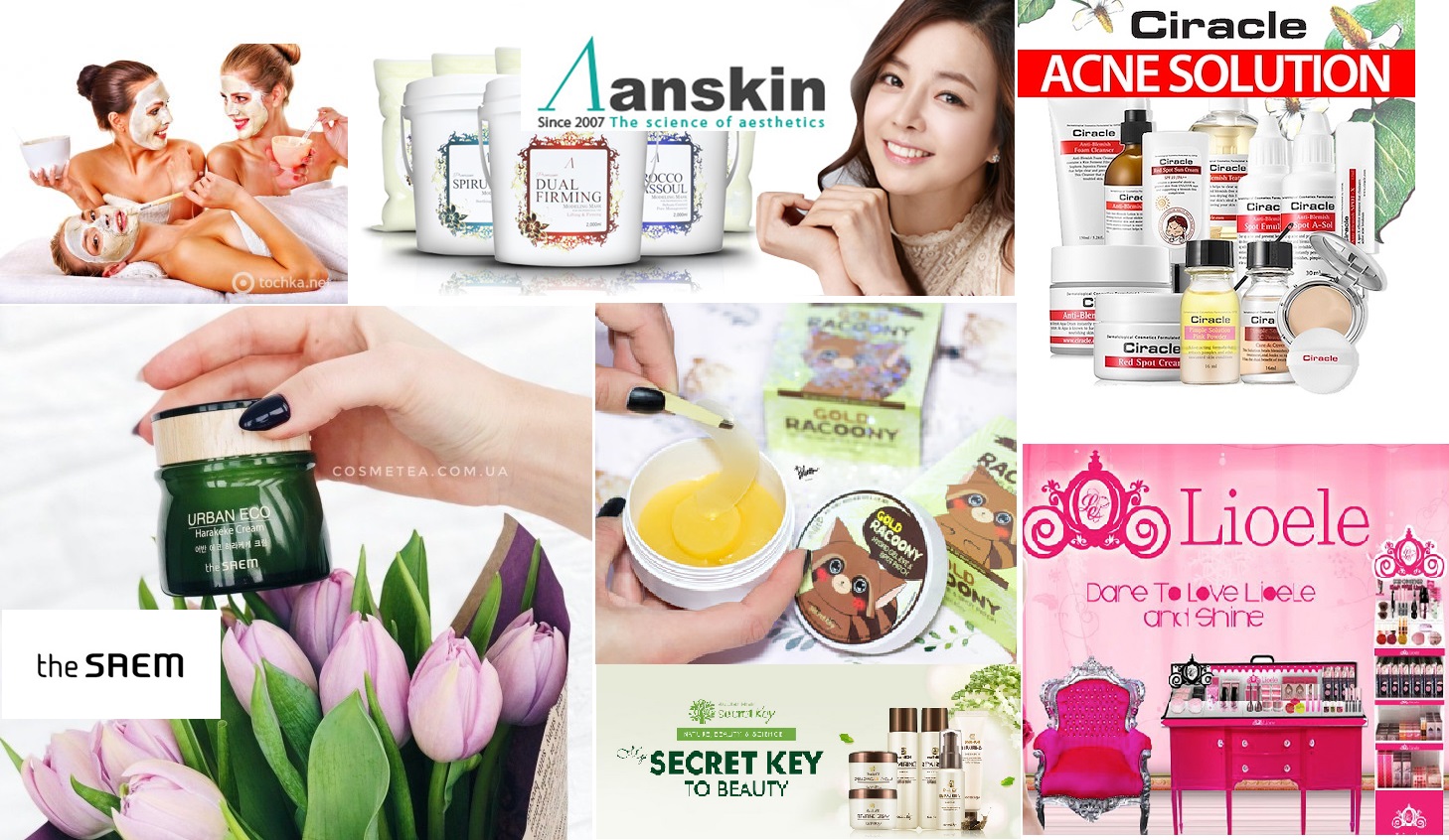 ����� ����. ��������� ���������. TheSAEM, Deoproce, Eyenlip, Ayoume, BERRISOM, Secret Skin, Ciracle, Nature Republic, WELCOS, G9SKIN � ��. ����������� ����� ANSKIN-428