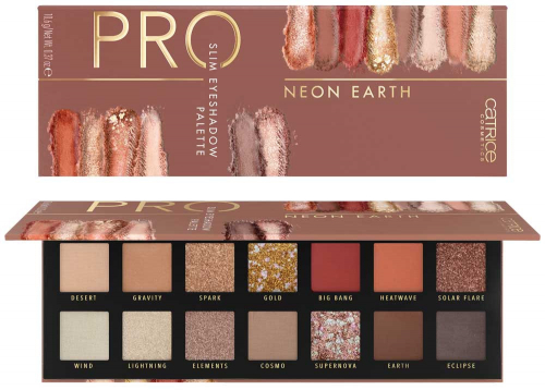 CATRICE/���� �/��� PRO Neon Earth SLIM eyeshadow palette 010/924651/    ������� ����: 673.54 �   �����: Catrice    ������� ���: �� ����