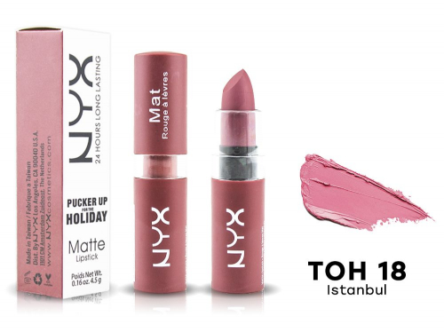 �������� ������ NYX Matte Lipstick �������, ��� 18 Istanbul