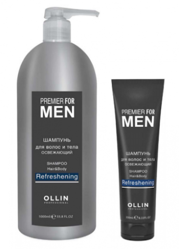 OLLIN PREMIER FOR MEN ������� ��� ����� � ���� ���������� 1000��/ Shampoo Hair&Body Refreshening        ��-���������� ������� ����: 624.525 �   �������: 729759   �����: OLLIN    ������� ���: ��-����������