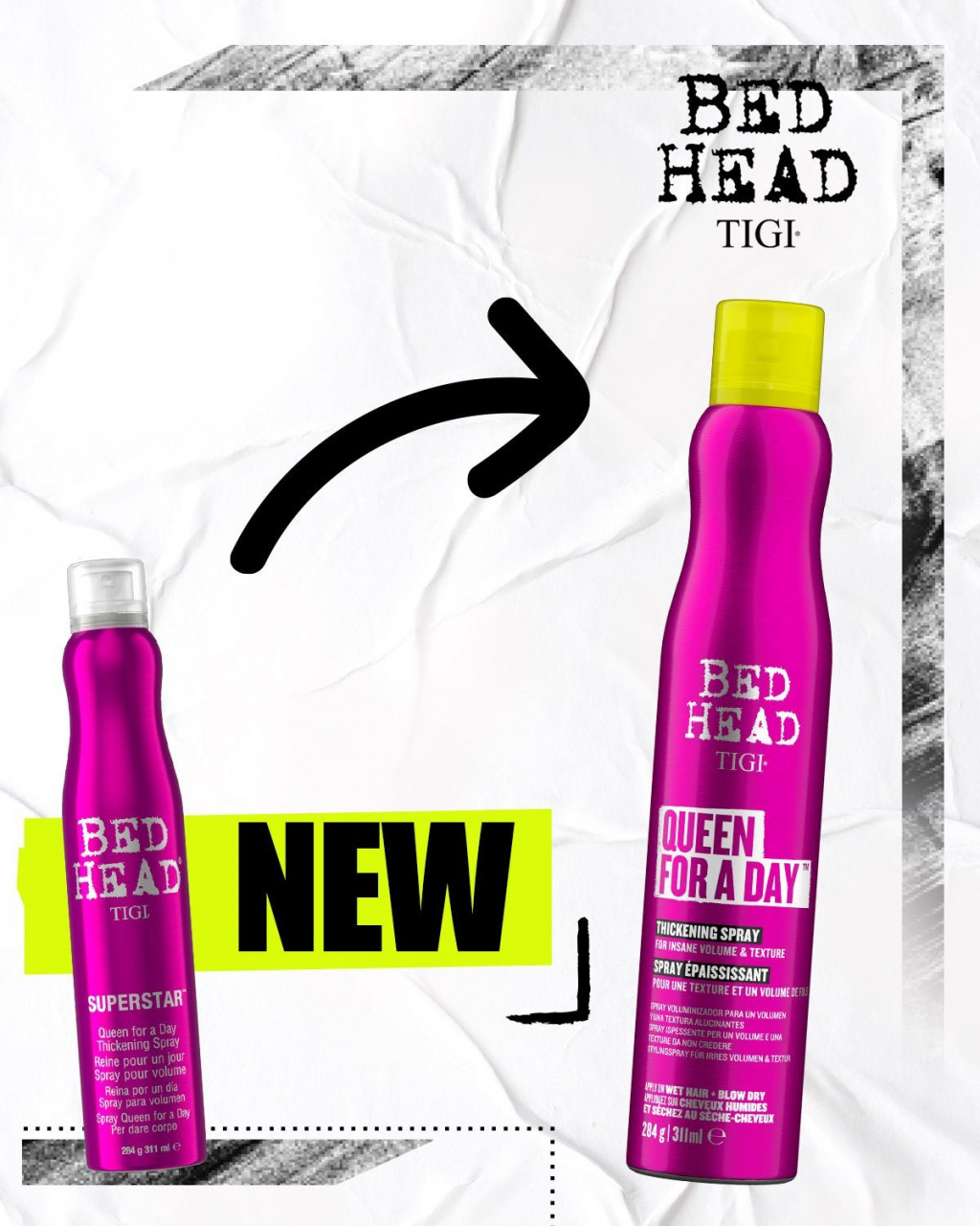  TIGI BED HEAD QUEEN FOR A DAY - ����� ��� �������� ������ ������� 311 �� 1050,00+18% � ������� 2 ��  �������� ��������� �� ̣���� �� ������� ��������� �������� ������� � ��������� ���������� ����� ���ޣ��� ��� ���������� � ����������. ��������� ���������