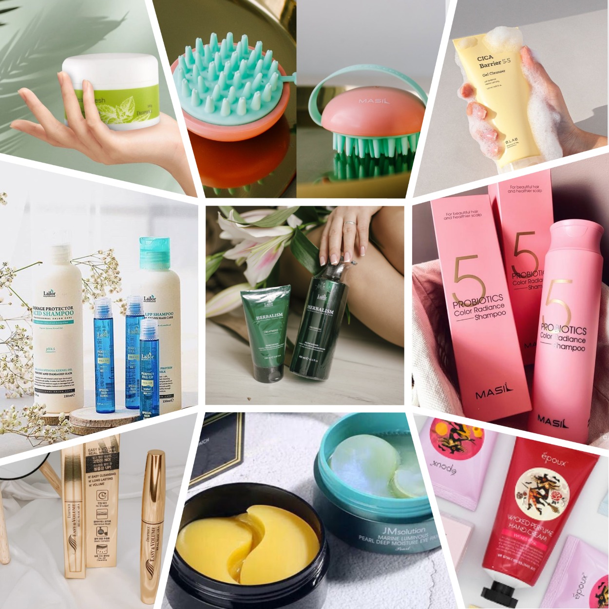 �������� ���� �� Deoproce, JM Solution,FoodaHolic,Epoux, Jigott � ��. ���� ��� ����� �� Lador, Masil.  