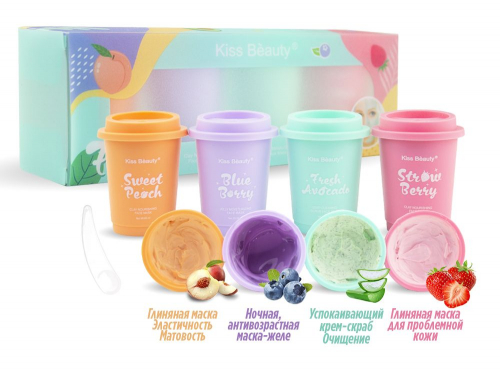 ����� ����� ��� ���� ��� ����������� ����� Kiss Beauty, 4x65 ml