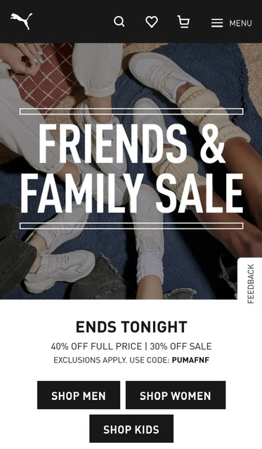 ������� Puma �� ���! Sale � ����� ���������! ��������� 30 � 40% �� ��� ������� �� 27.09! ����������� � ������!