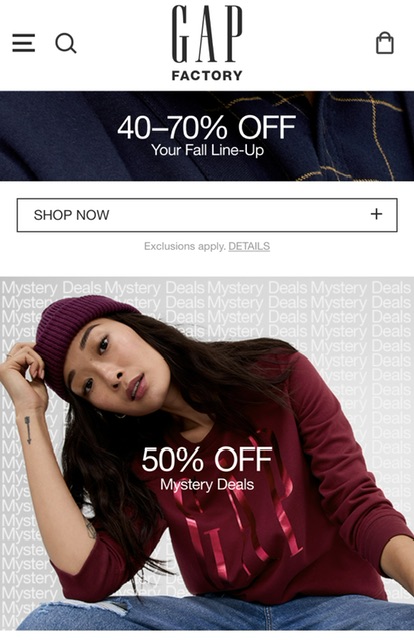 ������� Gap, babyGap, Old Navy, Banana Republic, Athleta �� ���! Sale � ����� ���������! ��������� 50% �� ���������� � ������ �����!