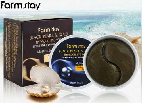 ����������! �� 358 �!! FarmStay Black Pearl & Gold Hydrogel Eye Patch-,FarmStay Collagen Water Full Hydrogel Eye Patch,CONSLY Hydrogel Seahorse Eye Patches