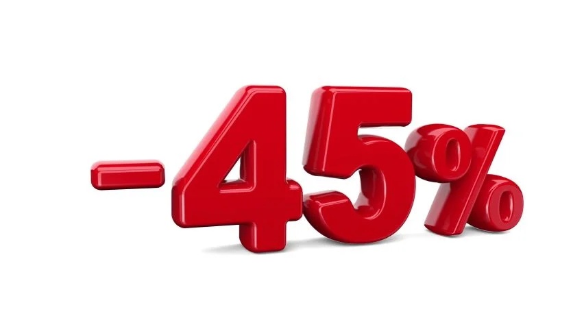 ����� ����� ��� � ��������� 1,6 � �� ������� 45%