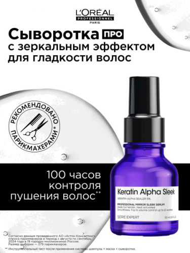 ������� ���������������� ��������� ��� ����������� ����� � ������������ Keratin Alpha Sleek, 50 ��        ��-���� ������� ����: 3010 �   �������: �456400   �����: L'Oreal Professionnel (������� ������������)  