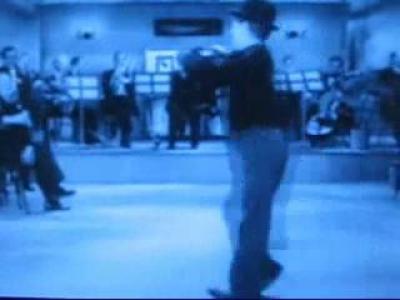 Charlie Chaplin does the Moonwalk