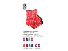 ATOM PRINT PANTS , ATOM PANTS , ATOM BLOCK PANTS  