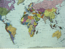 270 x 188 cm (4 parts) art 4-050 World Map