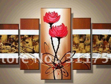 hand-painted-oil-wall-font-b-art-b-font-Dance-Abrupt-red-font-b-flowers-b.jpg