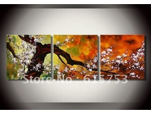 hand-painted-White-flowers-clouds-High-Q-Wall-Decor-font-b-Modern-b-font-font-b.jpg
