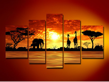 hand-painted-font-b-oil-b-font-wall-art-African-sun-font-b-big-b-font.jpg