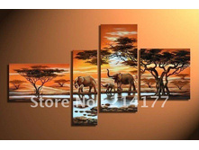Free-shipping-100-handpmade-modern-african-animal-font-b-elephant-b-font-landscape-oil-font-b.jpg