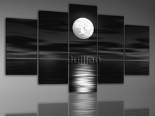 hand-painted-5-panel-set-abstract-wall-art-home-decoration-Moon-Sea-font-b-oil-b.jpg