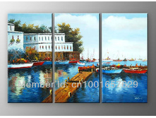 100-hand-painted-Blue-ocean-ship-port-Abstract-landscape-font-b-Wall-b-font-Oil-font.jpg
