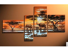The-African-Impression--100-Handmade-Modern-Landscape-Oil-Painting-On-Canvas-Large-Wall-Art-Top-2.jpg
