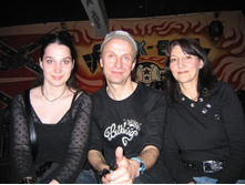 with fans