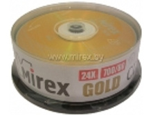 Mirex CD-R 700mb 24x GOLD (Cake-25) - 175 +���%