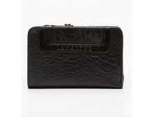 Portafoglio Farao nero in pelle di montone pieno fiore 14 x 9,5 x 2 cm1.png