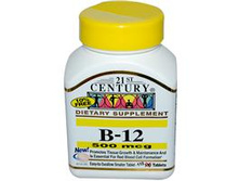 21st Century Health Care, B-12, 500 mcg, 110 Tablets