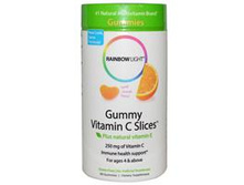 Rainbow Light, Gummy Vitamin C Slices, Tangy Orange Flavor, 90 Gummies