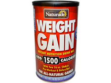 Naturade, Weight Gain, Instant Nutrition Drink Mix, Vanilla, 16.93 oz (480 g)