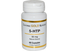 California Gold Nutrition, 5-HTP, 50 mg, 60 Capsules