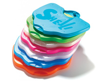 12939377.Susilka dlj butilocek v slozennom vide. Cveta - zeleniy i oranzeviy.jpg