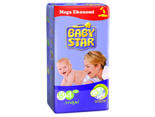 BABYSTAR JUMBO MAXI 60 x 3 (7-18 kg)    690 ���.