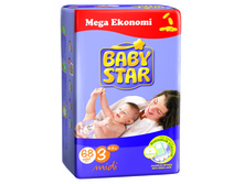 BABYSTAR JUMBO MIDI 68 x 3 (4-9 kg)     690 ���.
