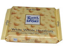 ������� RITTER SPORT White Wole Hazelnuts, 100 ��.���� 170 ���.