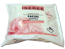 ������� �������� ��� ������ ������� ISEREE Sensitive FACIAL WIPES, 25 ��. ���� 170 ���.