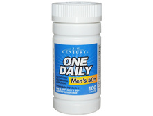 21st Century Health Care, One Daily, Men's 50+, Multivitamin Multimineral, 100 Tablets