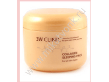 ����������� ������ ����� ��� ���� � ���������� 3W CLINIC Collagen Sleeping Pack 100ml.PNG