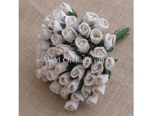 8�� WHITE MULBERRY PAPER ROSEBUDS