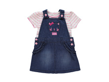 Cat Pinafore Dress and Top Set - 500 ������