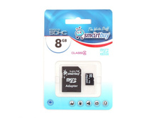 ����� ������ SmartBuy 8 GB (micro Secure Digital,HC, class10) � SD ���������