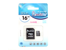 ����� ������ SmartBuy 16 GB (micro Secure Digital,HC, class4) � ��������� SD