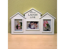 BH-1501-White-�����, 3 ��������� Love, Laugh, Live. 850���